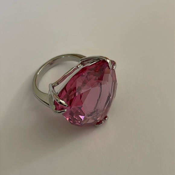Swarovski Jewelry - Swarovski pink ring, size 8! Like new